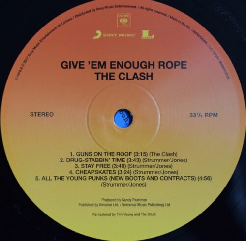 The Clash - Give 'Em Enough Rope - Image 3