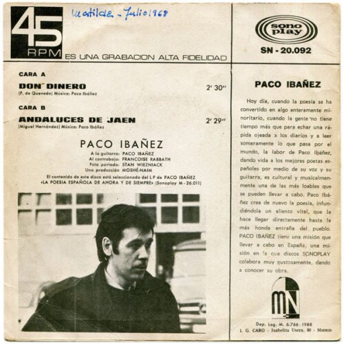 Paco Ibáñez* - Don Dinero - Image 2