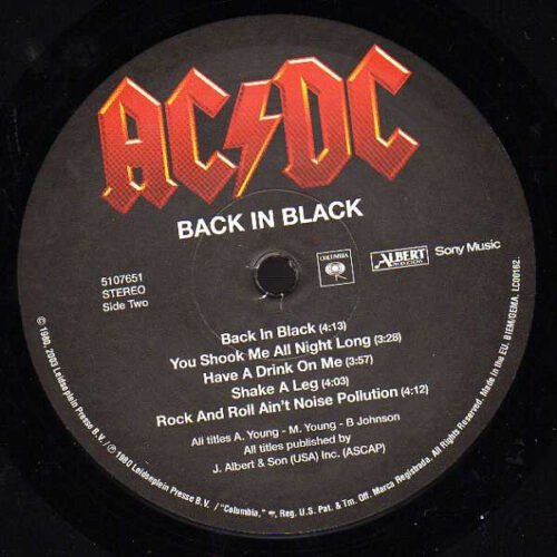 AC/DC - Back In Black - Image 4