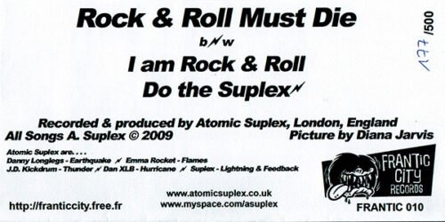 Atomic Suplex - Rock And Roll Must Die - Image 3