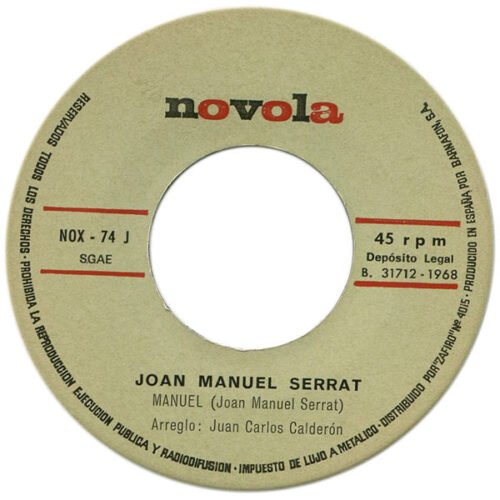 Joan Manuel Serrat - Manuel / Poco Antes De Que Den Las Diez - Image 3