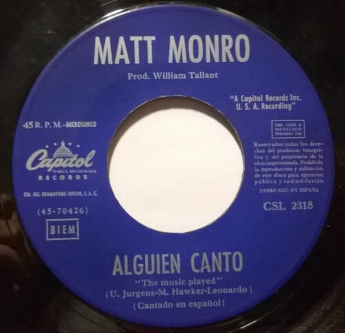 Matt Monro - Alguien Cantó - Image 3