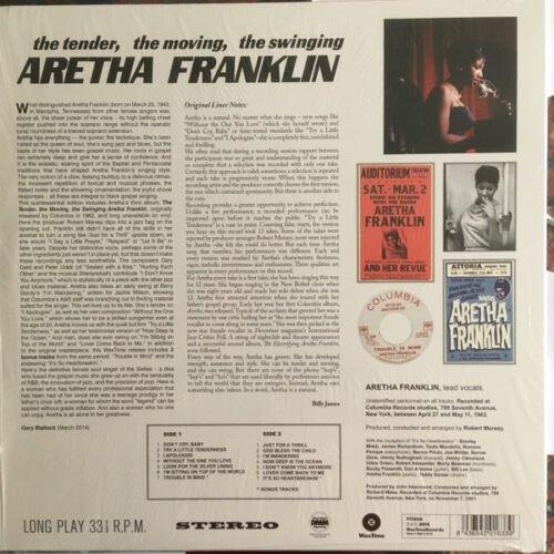 Aretha Franklin - The Tender, The Moving, The Swinging Aretha Franklin - Image 2