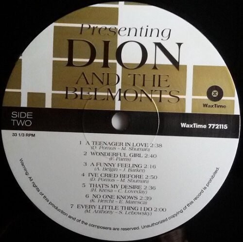 Dion & The Belmonts - Presenting Dion And The Belmonts - Image 4